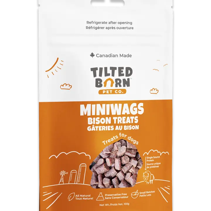Tilted Barn Bison Miniwags Treats For Dogs 3.53 oz