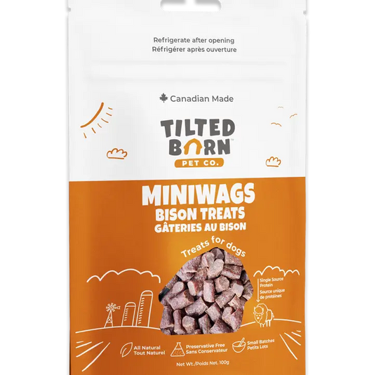 Tilted Barn Bison Miniwags Treats For Dogs 3.53 oz