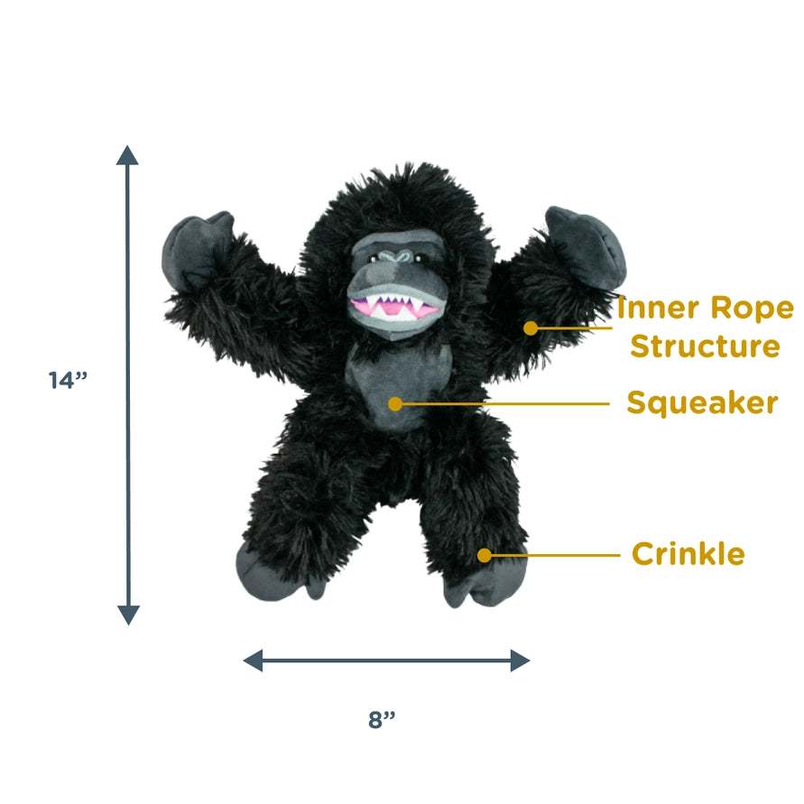 Tall Tails Gorilla Rope Body Dog Toy