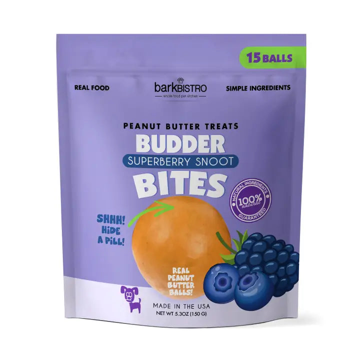 Superberry Snoot Budder Bites (Peanut Butter)
