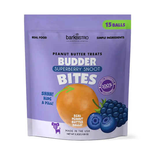 Superberry Snoot Budder Bites (Peanut Butter)