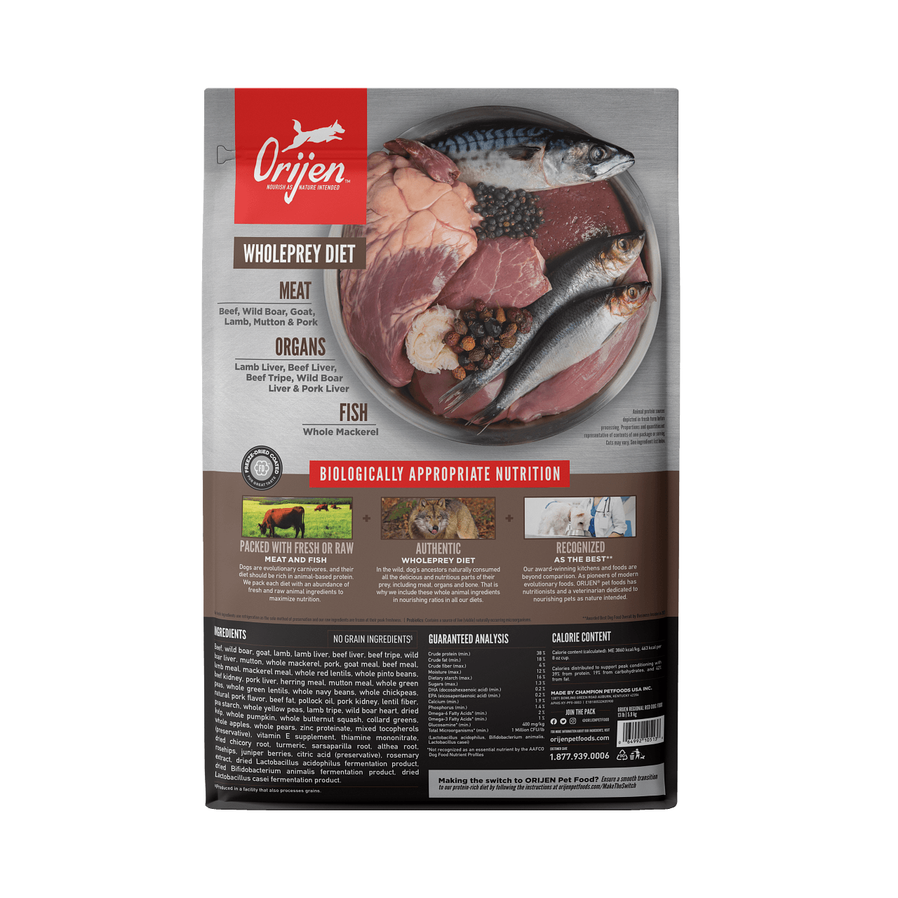 Orijen Dog Food - Regional Red