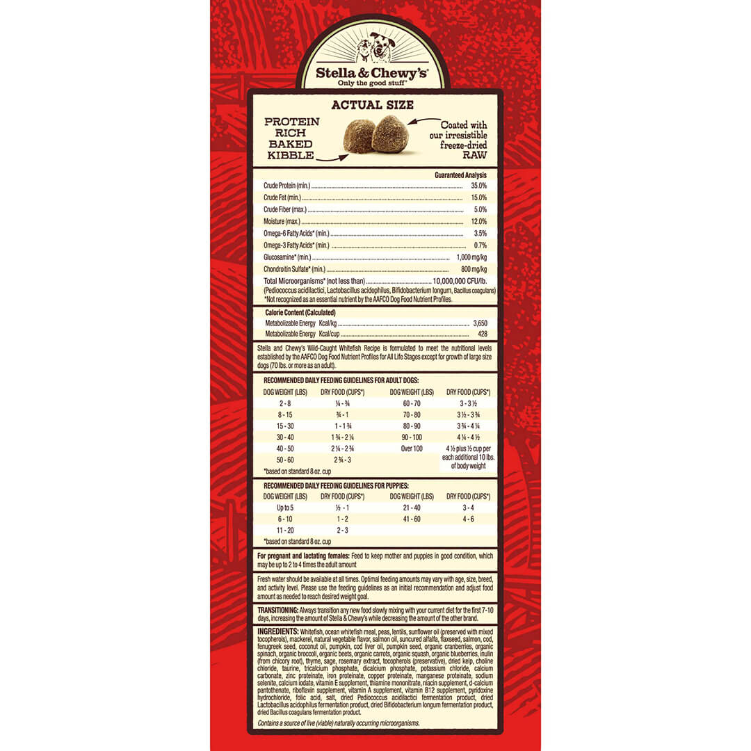 Stella & Chewy's Dog Food - Raw Coated Whitefish