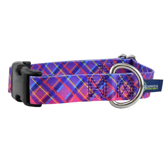 1″ Earthstyle Neon Sunrise Dog Collar- Side Release