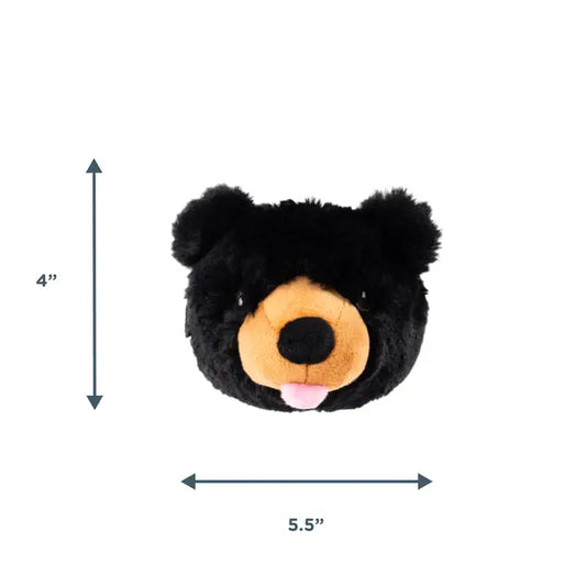Black Bear 2-in-1 Fetch Ball Dog Toy
