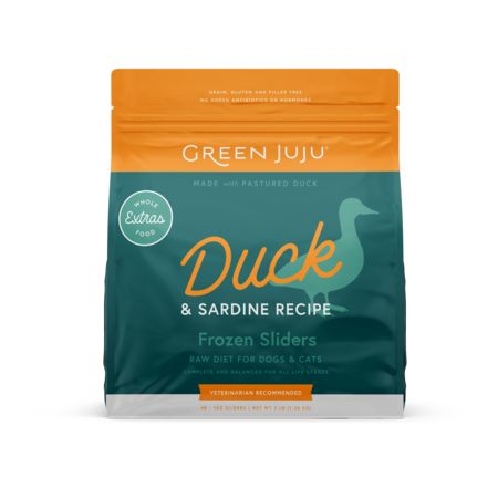 Green Juju Dog Frozen Extras Duck + Sardine