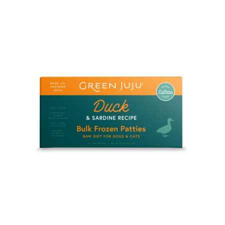 Green Juju Dog Frozen Extras Duck + Sardine