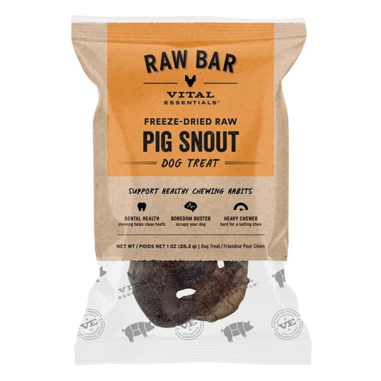 Vital Essentials Freeze-Dried Raw Bar Pig Snouts