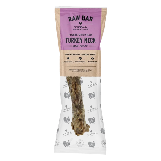 Vital Essentials Freeze-Dried Raw Bar Turkey Necks
