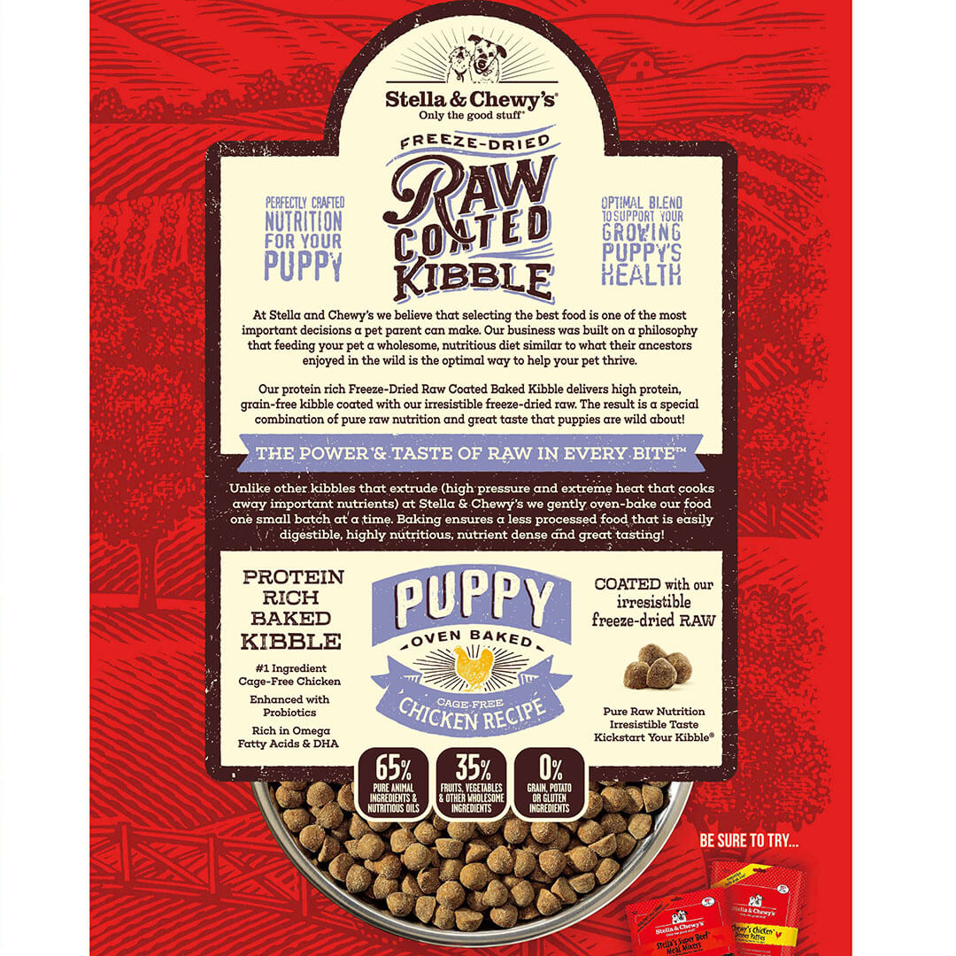 Stella & Chewy's Puppy Food - Raw Coated Chicken