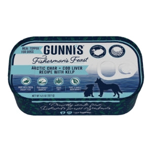 GUNNI'S DOG ARTIC CHAR & COD LIVER RECIPE WITH KELP 4.5OZ