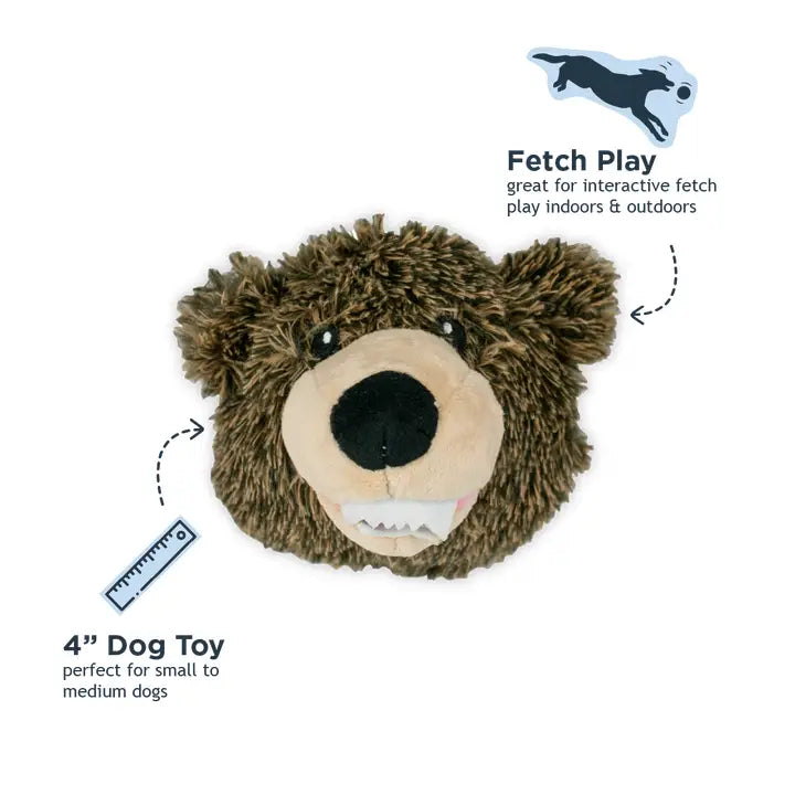 Grizzly 2-in-1 Fetch Ball Dog Toy
