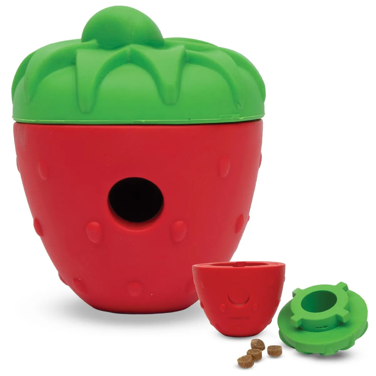 Tough & Tumble™ 2-Piece Treat Dispenser: Strawberry