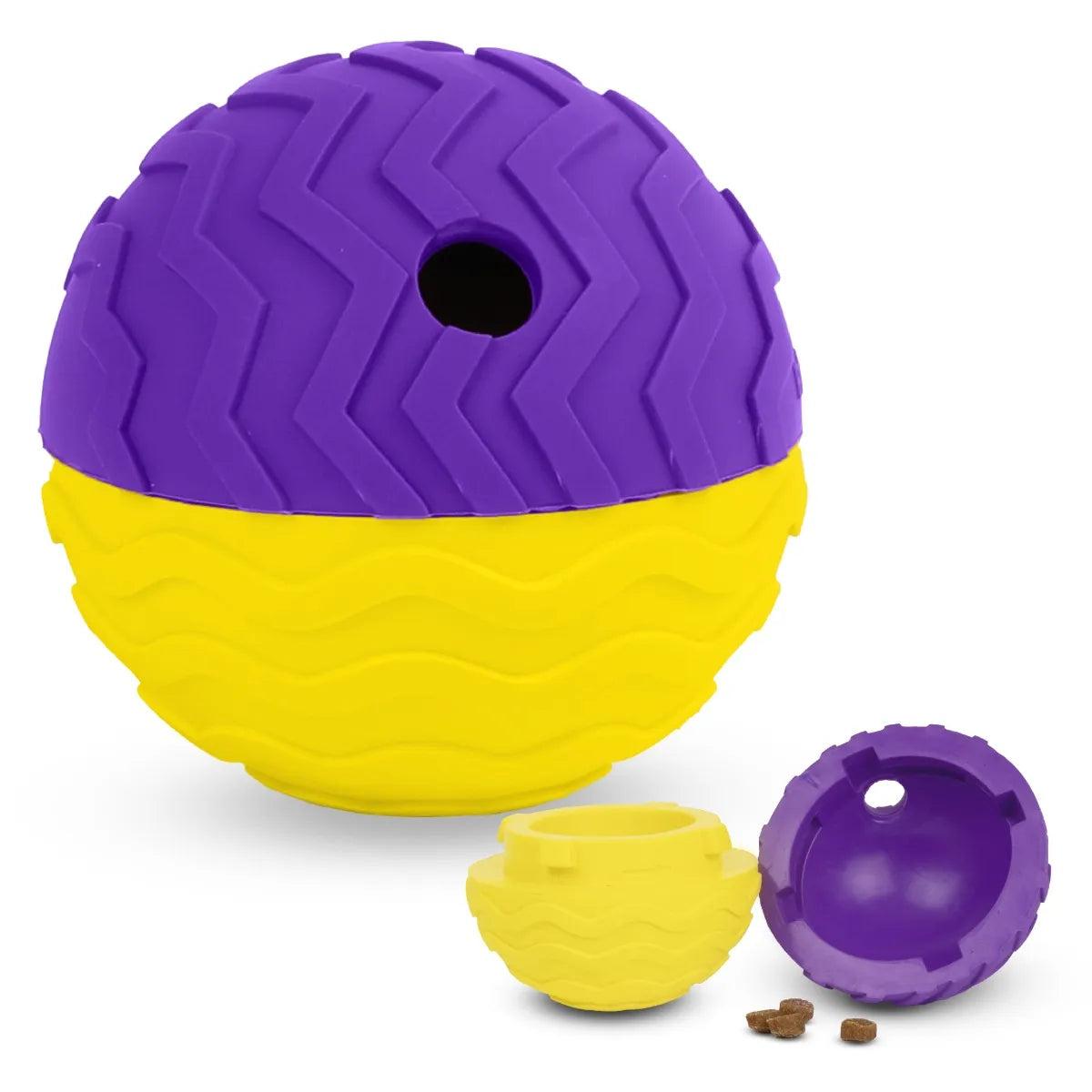 Tough & Tumble™ 2-Piece Treat Dispenser: Large Textured Ball
