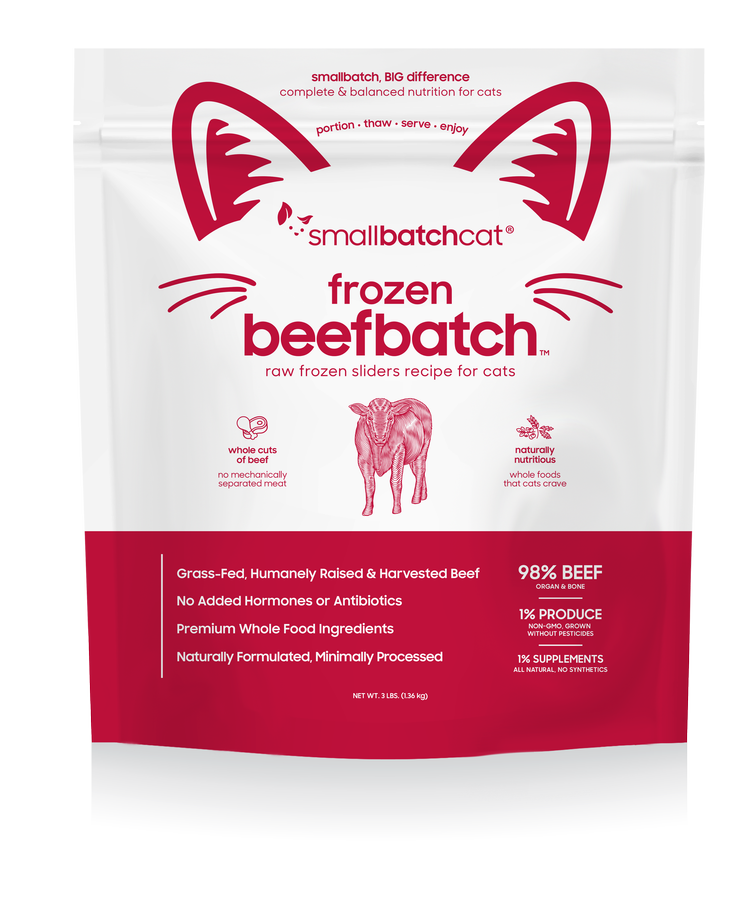 Smallbatch Frozen Beef Sliders for Cats