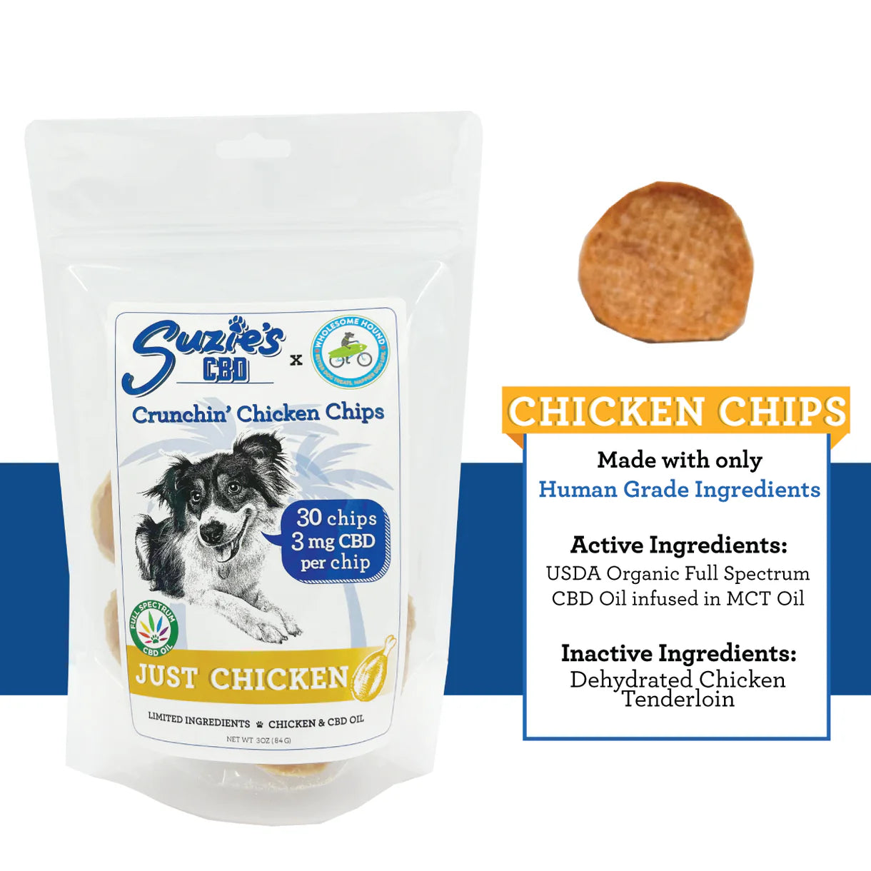 Suzie's 3 mg CBD Chicken Chips