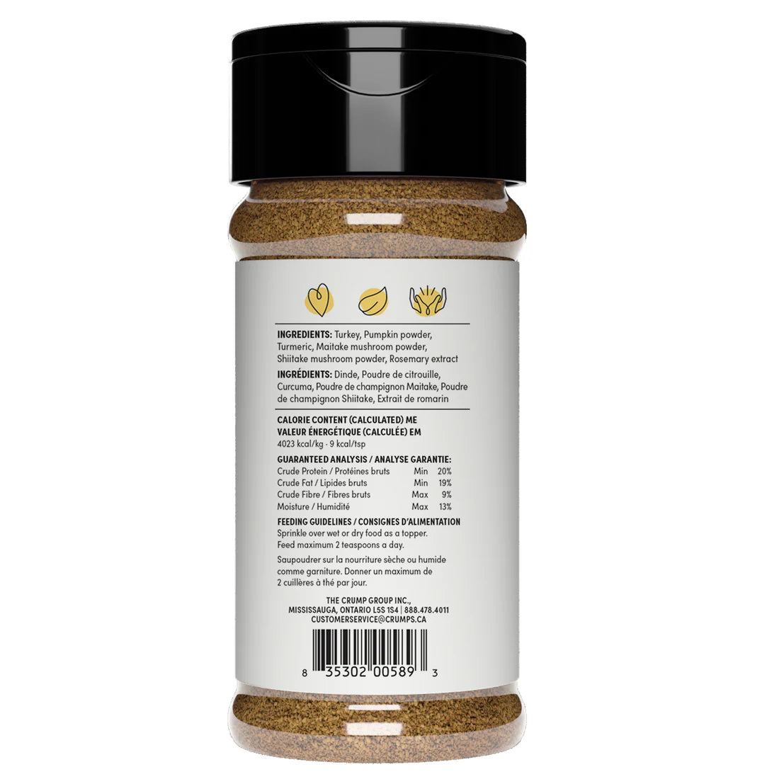 Turkey + Superfood Golds Sprinkles Dog Food Topper