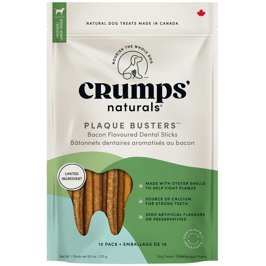 Plaque Busters Bacon Dental Sticks