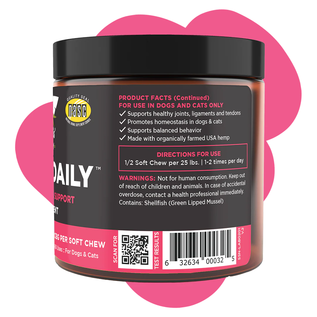 Super Snouts Chews Daily Mobility Support Hemp Chew
