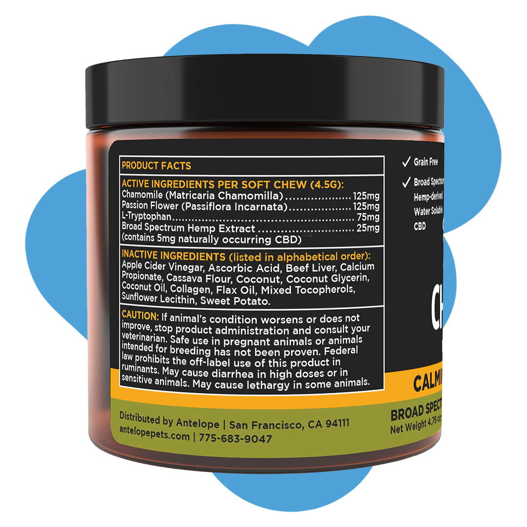 Super Snouts Chill + Out Calming Hemp Chews 60 count