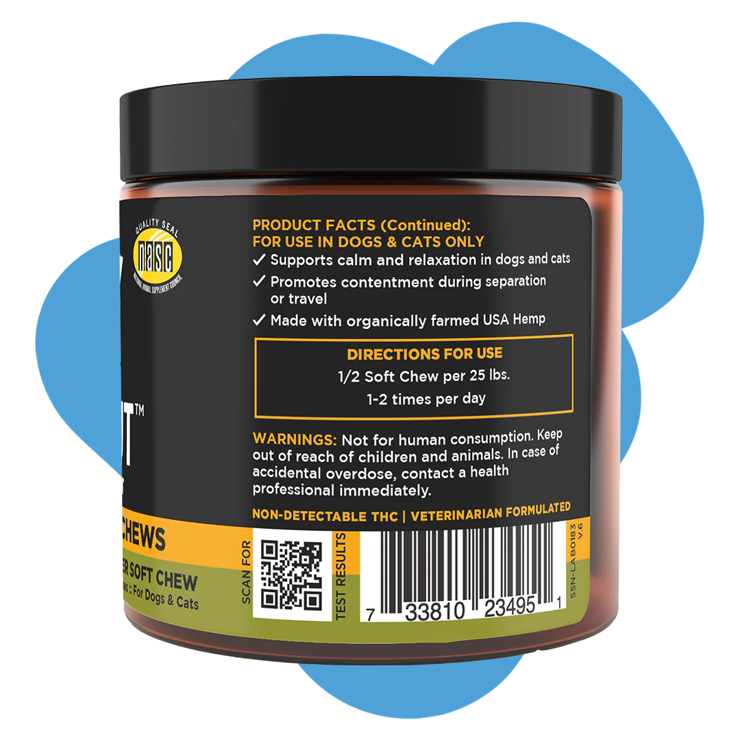 Super Snouts Chill + Out Calming Hemp Chews 60 count