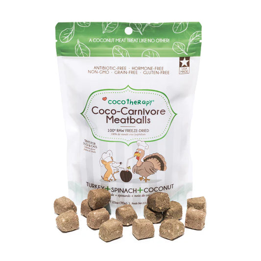 Coco-Carnivore Meatballs – Turkey + Spinach + Coconut