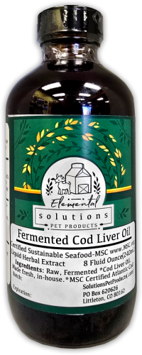 Fermented Cod Liver Oil 8oz by Solutions Pet Products