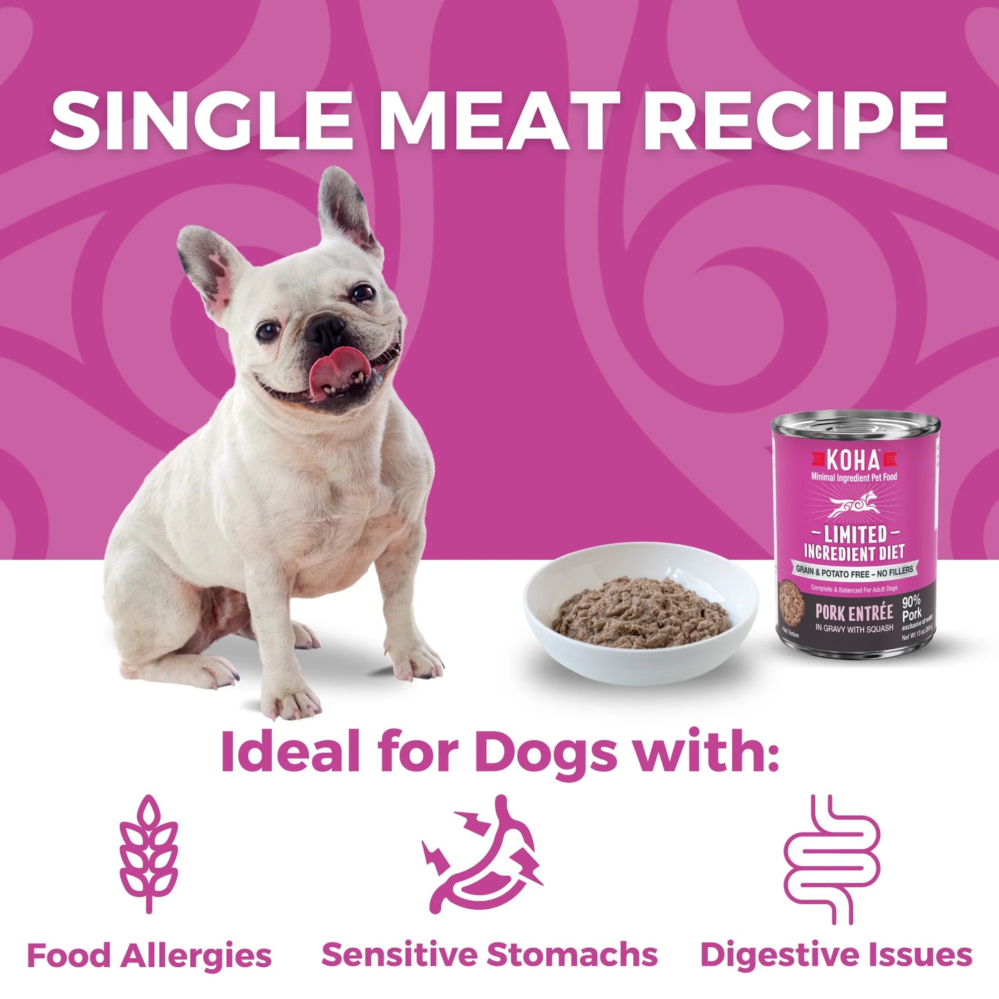 Koha Limited Ingredient Diet Pork Entrée for Dogs