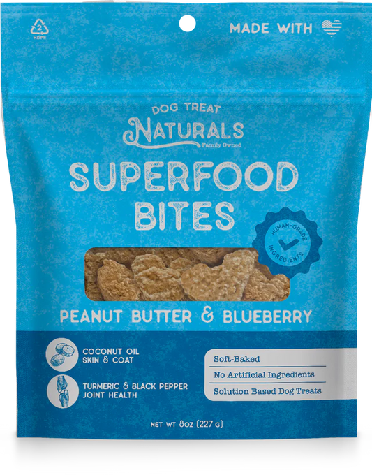 Peanut Butter & Blueberry Superfood Bites
