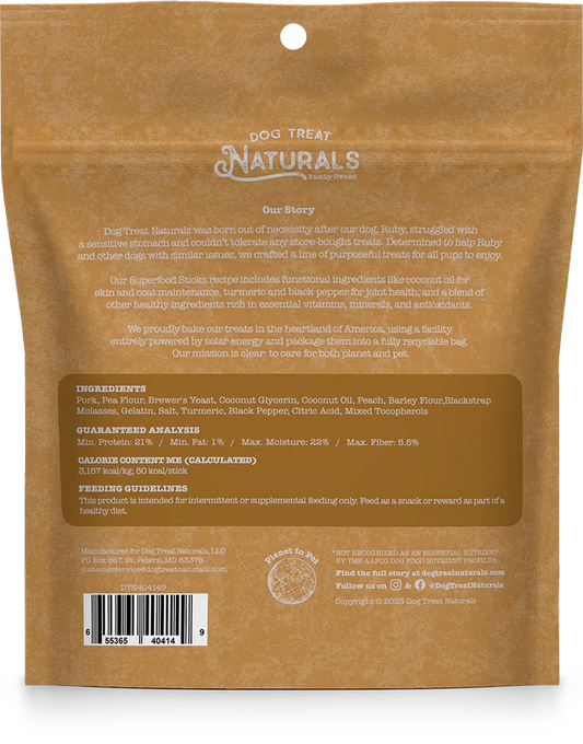 Pork & Peach Superfood Sticks