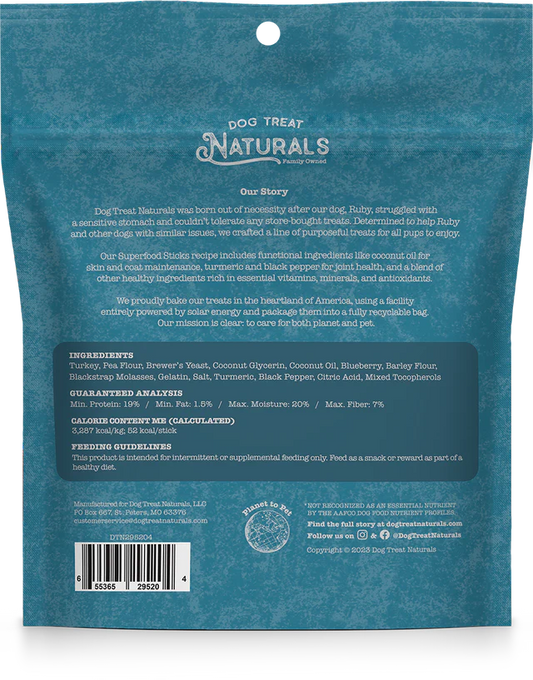 Turkey & Blueberry Superfood Sticks