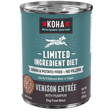 Koha Venison Dog Food: Limited Ingredient Diet Venison Entrée for Dogs