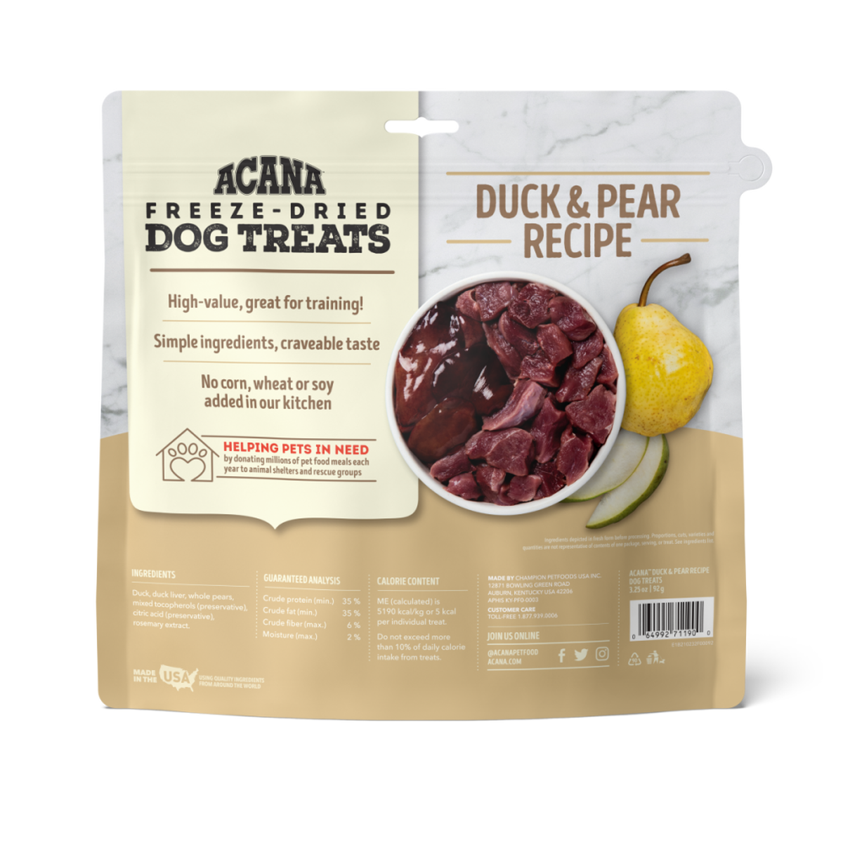 Acana Dog Treat FD Duck & Pear