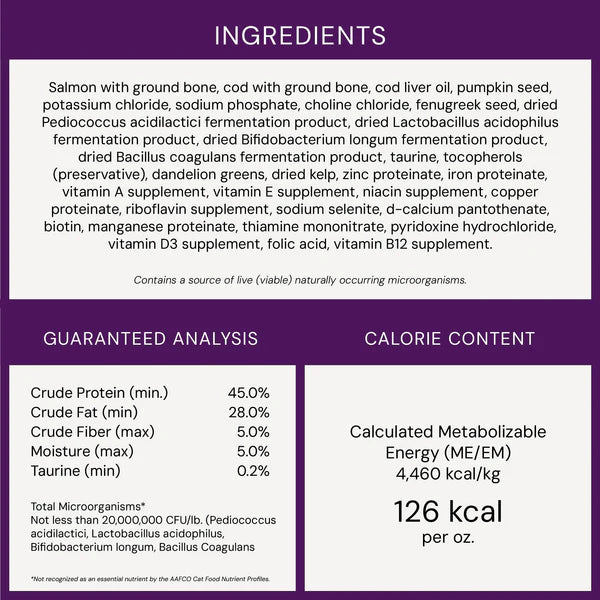 Sea-Licious Salmon & Cod Freeze-Dried Raw Dinner Morsels for Cats