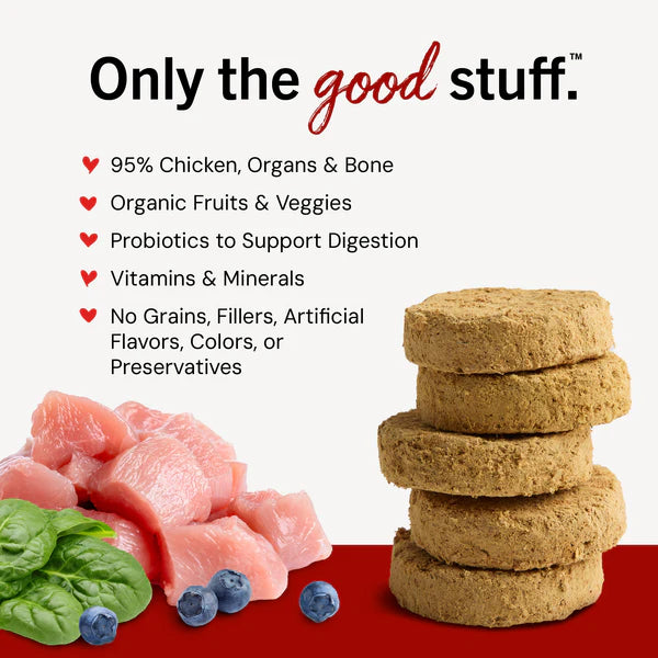 Chewy’s Chicken Freeze-Dried Raw Dinner Patties for Dogs