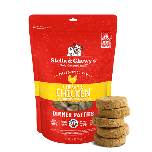 Chewy’s Chicken Freeze-Dried Raw Dinner Patties for Dogs