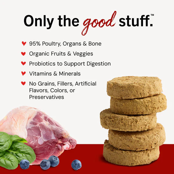 Duck Duck Goose Freeze-Dried Raw Dinner Patties for Dogs