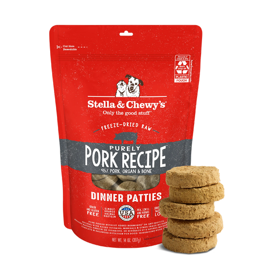 Purely Pork Freeze-Dried Raw Dinner Patties for Dogs