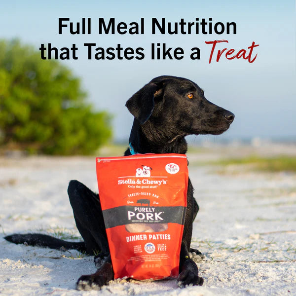 Purely Pork Freeze-Dried Raw Dinner Patties for Dogs