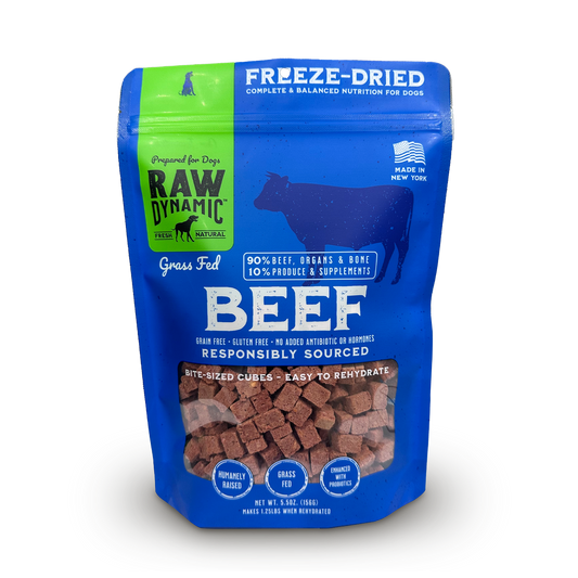 BEEF FORMULA FOR DOGS Freeze-Dried Raw