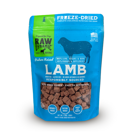 LAMB FORMULA FOR DOGS Freeze-Dried Raw