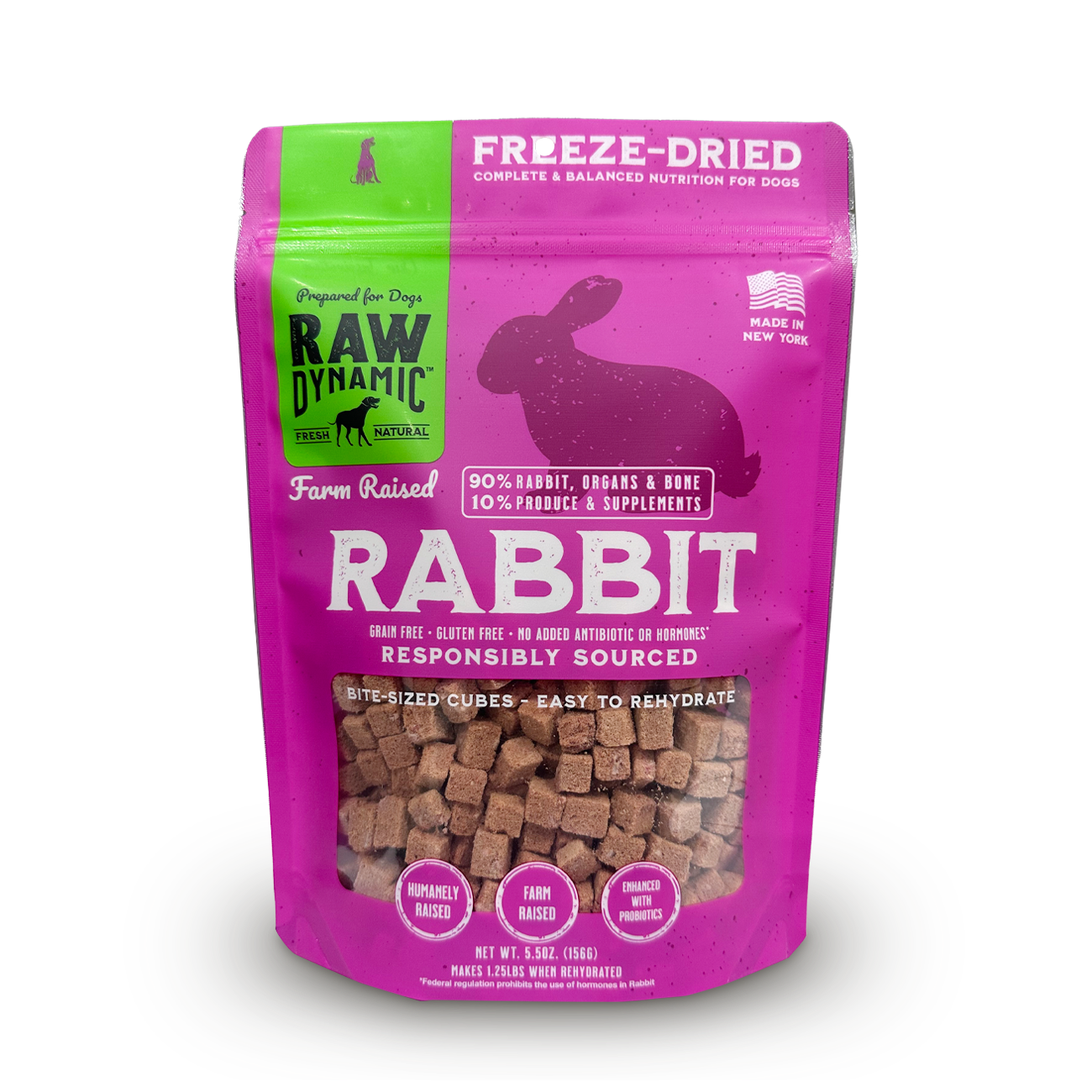 RABBIT FORMULA FOR DOGS Freeze-Dried Raw