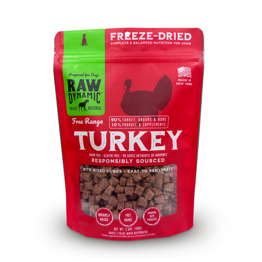 TURKEY FORMULA FOR DOGS Freeze-Dried Raw