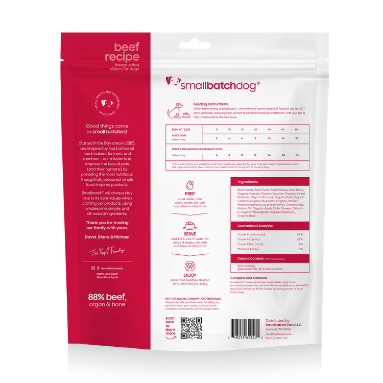 Smallbatch Freeze Dried Beef Batch