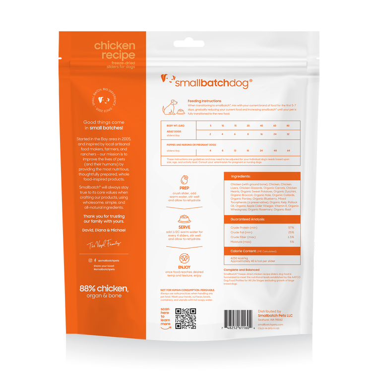 Smallbatch Freeze Dried Chicken Batch