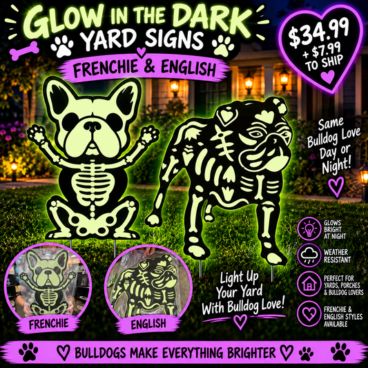 Glow N Dark Yard Signs-English and French