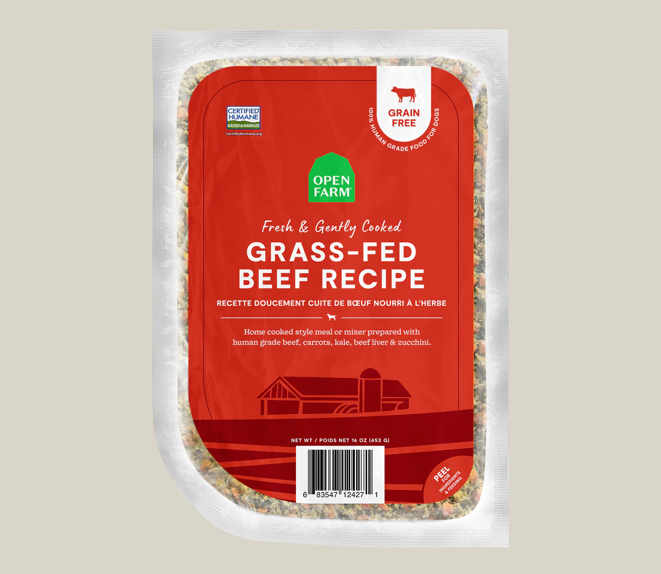Open Farm Grass-Fed Beef Grain-Free Freshly Crafted Dog Food