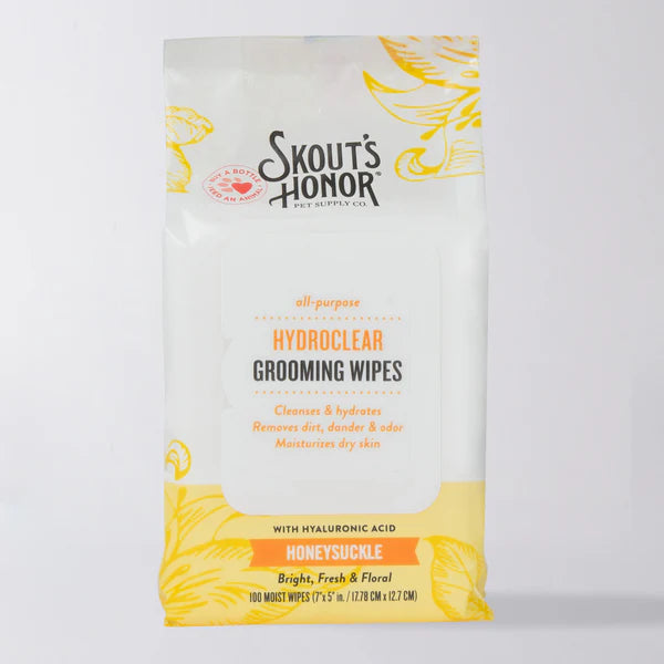 HydroClear™ Grooming Wipes Honeysuckle