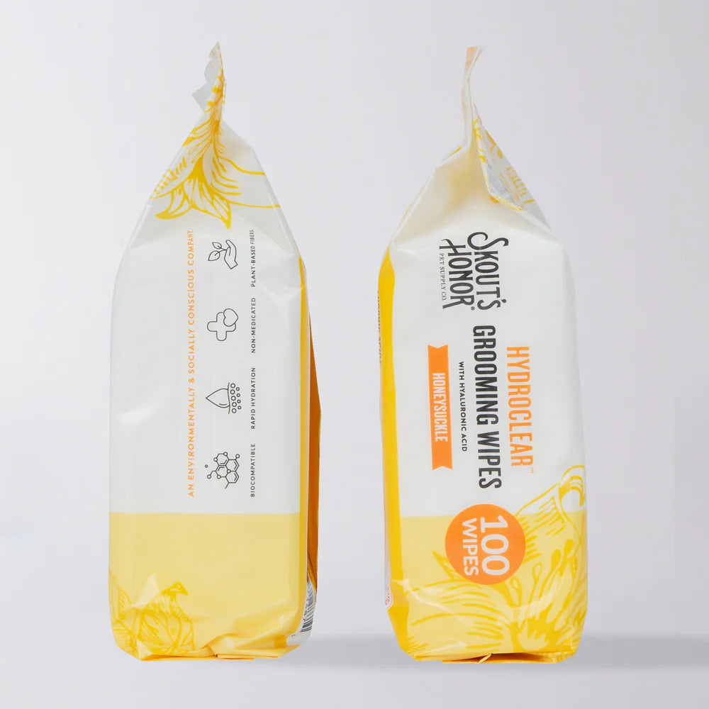 HydroClear™ Grooming Wipes Honeysuckle