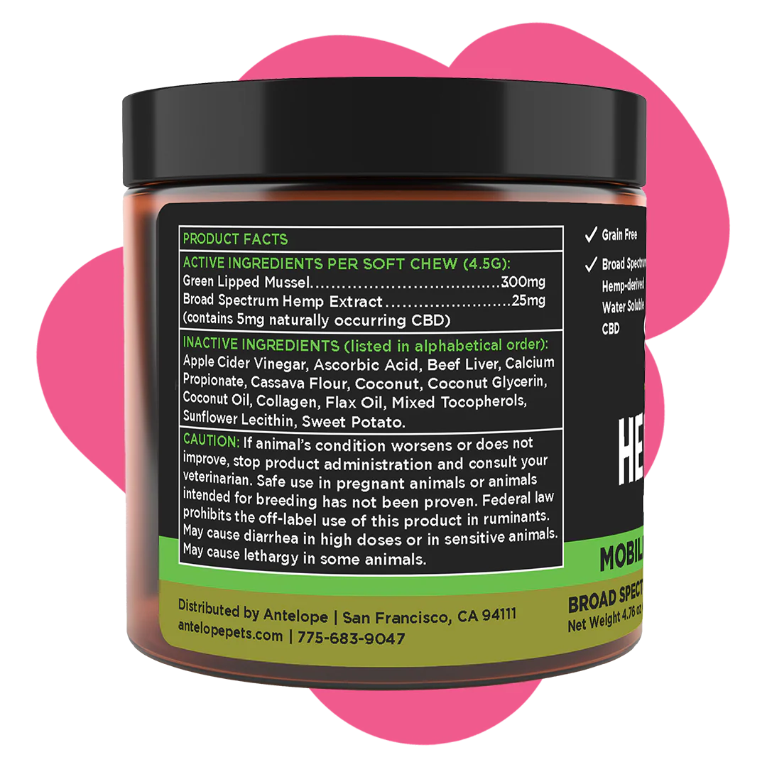 Super Snouts Hemp + Joint Mobility Support Hemp Chews 30 count